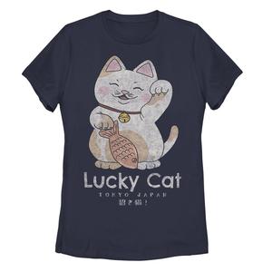 Футболка Lucky Cat Tokyo Japan для юниоров с графическим рисунком
