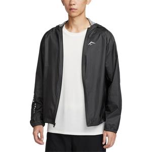 Nike Водонепроницаемая, ветрозащитная и дышащая ветровка Men's, 060 Coal Black/Mountain White