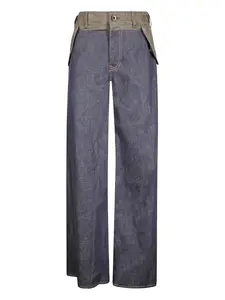 Джинсы с накладными карманами Sacai, синий