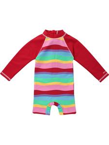 Villervalla Купальник Multi Wave красного цвета