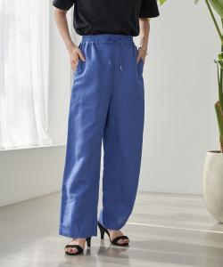 Приятные на ощупь широкие брюки из льняной вискозы (эксклюзивный размер для интернет-магазина) Coen, цвет Cobalt