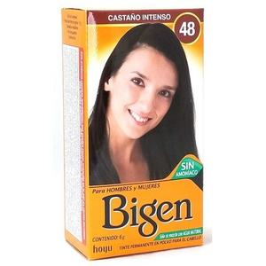 Перманентная пудра-краска для волос Bigen № 48 Темно-каштановый