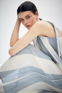 Платье для мамы до и после кормления из крепа H&M, мультиколор