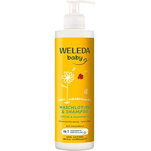 Гель для душа calendula waschlotion & shampoo Weleda, объем 400 мл