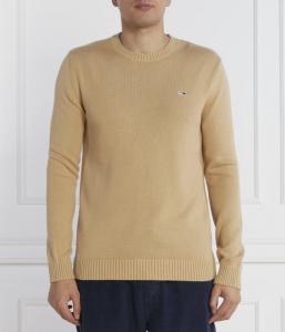 Свитер мужской Tommy Jeans с круглым вырезом, коричневый