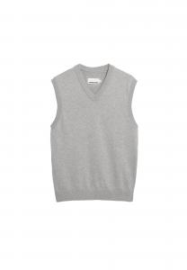 ARMEDANGELS Свитер-жилет в крапчатом сером