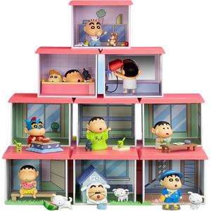 Загадочная коробка Crayon Shin Chan Kasukabe House, одиночная загадочная коробка/полная коробка 8 шт TOP TOY
