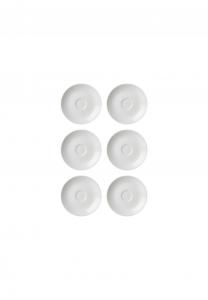 Блюдце кофейное Ritzenhoff & Breker Bianco, 11 см, 6 штук, белый