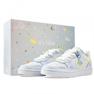 Детские скейтерские кроссовки Court Borough для младших школьников Nike, белый/синий