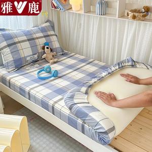 Yalu Простыня на резинке 90x200 см, хлопок, цвет Gentleman's Character - Blue