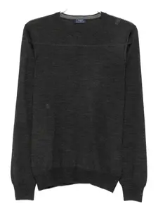 Свитер с круглым вырезом и длинными рукавами Barba, серый