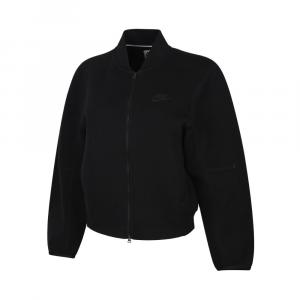 Nike Куртки женские, черные, с воротником-стойкой, средней жесткости, другие