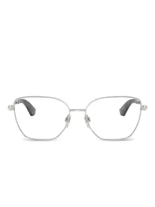 Очки в оправе 'кошачий глаз' Burberry, серебристый