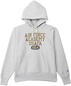 Толстовка с капюшоном Champion с длинными рукавами, флисовая подкладка, графический принт, технология Reverse Weave (R), модель C3-C116, мужская, серебристо-серый/темно-синий