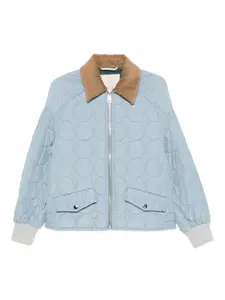 Стеганая куртка с вельветовым воротником Tela, синий