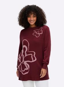 SHEEGO Свитер в цвете бордо