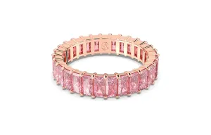 Кольцо с кристаллами Matrix Crystal Swarovski, розовый