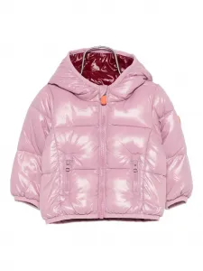 Куртка на молнии с капюшоном Save The Duck Kids, розовый