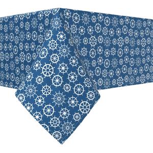 Прямоугольная скатерть, 100 % хлопок, 52x104 дюйма, колеса для лодки.