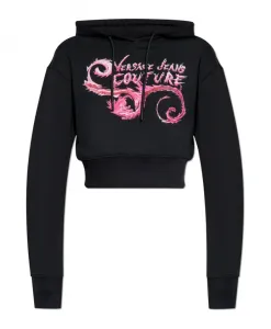 Толстовка с принтом Versace Jeans Couture, черный