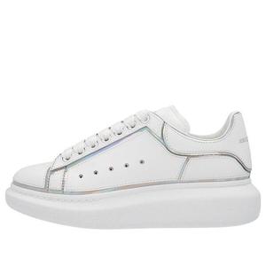 Кроссовки oversized sneaker 'white silver holo' Alexander Mcqueen, белый
