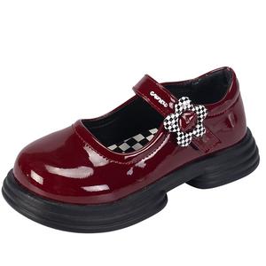 Легкие противоударные амортизаторы, детские кожаные ботинки, детские JIAFEIMAO, бургундия