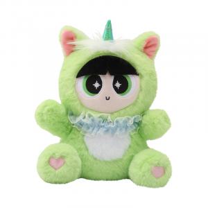 Кукла в костюме Powerpuff Girls, Blossom, Bubbles, Fuzzy Unicorn, плюшевая кукла, высота 18 см HUGKIS