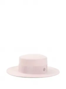 Шерстяная шапка с лентами Кики Maison Michel, розовый