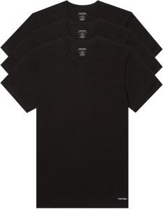 Комплект из 3 мужских классических хлопковых маек Calvin Klein, 3 Classic Black Crewneck