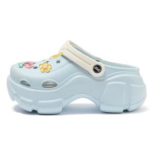 Cat power Женские сабо светло-голубые с мелкими цветочными вставками, цвет Light Blue (Jelly Small Flower)