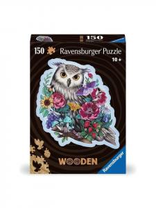 Пазл Ravensburger, 150 деталей, «Загадочная сова» в красочном исполнении