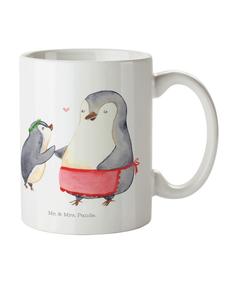 Детская кружка пингвин с ребенком, без слов, в белом цвете Mr. & Mrs. Panda