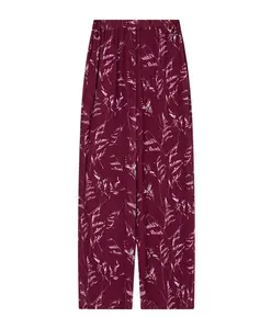 Брюки-Палаццо с высокой талией и широкими штанинами, с принтом. Armani Exchange, красный