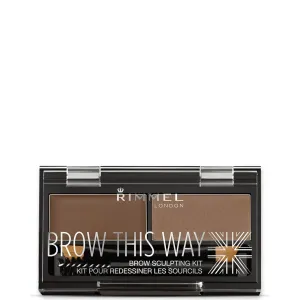Набор для бровей Brow This Way - средне-коричневый Rimmel