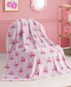 Детский плюшевый плед, 127 x 178 см Juicy Couture, лавандовый