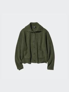 Кофта из трикотажной пряжи Uniqlo,  оливковый