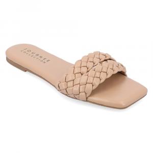 Широкие слайды Sawyerr от Journee, beige