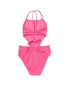 Великолепный цельный комбинезон с вырезом Splendid, розовый