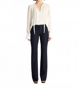 Шелковый топ Frida в цвете «Кокосовое молоко» A.L.C., coconut milk