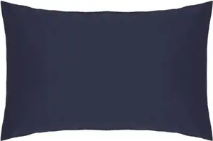 Наволочка Percale, простая в уходе BM177 (один размер) (темно-синий) Belledorm