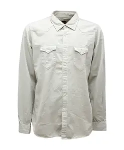 Хлопковая рубашка чинос Eleventy, бежевый