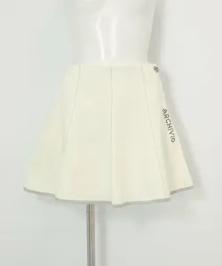 Быстросохнущая трикотажная юбка-клеш с защитой от УФ-излучения Archivio, цвет White(090)