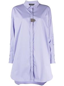 Декорированное платье-рубашка Fabiana Filippi, фиолетовый