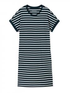 Schiesser Повседневная ночная рубашка базового оттенка темно-синего цвета