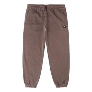 Брюки go-to chuck taylor sneaker patch loose fit sweatpant 'brown' Converse, коричневый