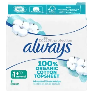 Гигиенические прокладки, 11 шт./1 упаковка. Always Cotton protection