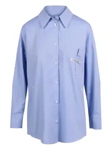 Рубашка с карманом Noumeno Concetp, синий