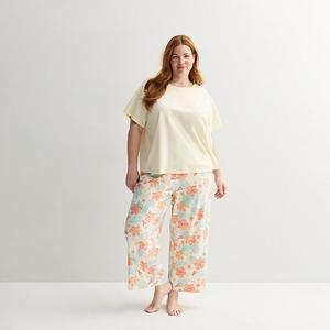 Комплект пижамы Plus size для мамы Sonoma Goods For Life, Ivory Tropical Floral
