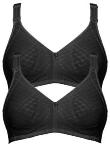 Бюстгальтер без косточек SUSA 2er Pack BH ohne Bügel Topsy Plus, черный