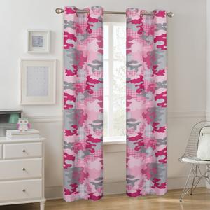 Шторы Your Zone Camouflage, розовый